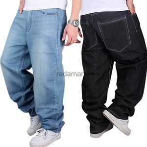 Moda Masculina Jeans Baggy Denim Rap Skate 240308