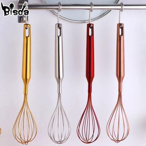 Stainless Steel Egg Stirrer Golden Flour Beater Upgrade Kitchen Utensils Hand Whisk Mixer for Eggs Multifunction Cooking Tool 240226