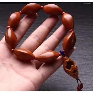 Strand Carved Buddha Hand String Hu Olive Nut Rosary Bracelet