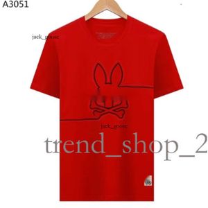 Physcho Bunny Rabbit Polo T Shirt Designer Mens T-shirt Trendy Fashion USA High Street Short Sleeve Tshirts Clothing Streetwear Psychological Bunny Psyco Bunny 108