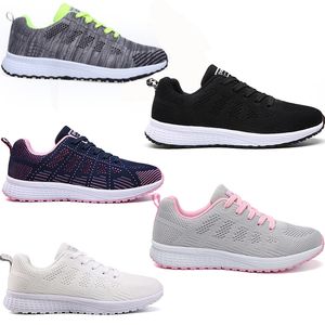 Flying Weaving Sports Shoes MEN Women's Mesh Casual Flat White Black Touring Shoes GAI Little White 35-44 56