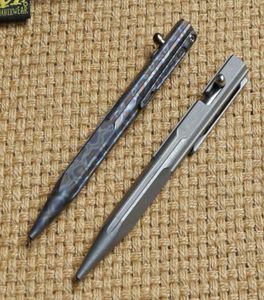Två Sun Titanium Drill Rod Tactical Pen Camping Hunting Outdoors Survival Practical EDC Multi Utility Writ Penns Tools1068329