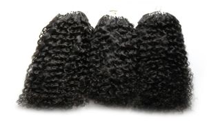 300G Micro Loop Hair Extensions 300s Mongolian Kinky Curly Hair Human Prested Microloop Micro Rings Links Human Hair Extension5399624