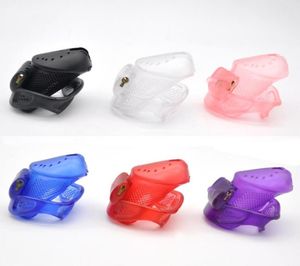 Male Device Plastic Lightweight Breathable Cock Cage With Lock Penis locking Sex Toys For Men3566008
