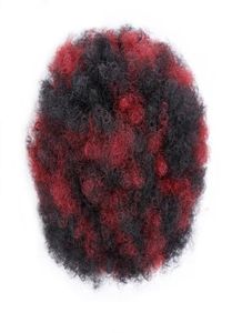 Afro puff kręcone syntetyczne włosy chignon z dwoma plastikowymi grzebieniem krótkie wesele fałszywe włosy bułka dla kobiet klip updo w kucyku8387936