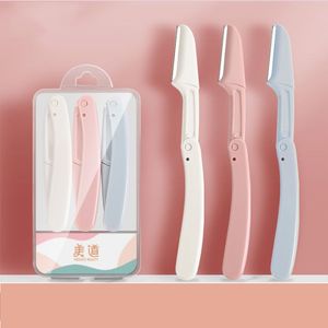 1/3/6Pcs Eyebrow Razor Trimmer Blade Shaver Scissors Face Razor Eye Brow Epilation Hair Removal Cutters for Woman