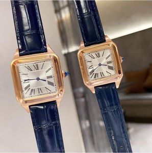 Women Watch Watch Square Quartz Watchs 28mm 32mm للجنسين المصممة الجلدية الساعات الرياضية لرياضة الأعمال المضادة للماء Master Wriswatch