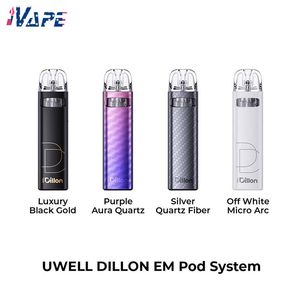 Kit pod Uwell Dillon EM 900mAh 25W con design anti-perdite EM-LOCK, sistema a doppio flusso d'aria con capacità di 2,5 ml