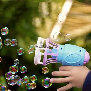 Sand Play Water Fun Baby Bath Toys Kids Bubble Gun Soap Bubbles Mane Form Automatic For Children Outdoor Games Birthday Present Boys and Girls H240308