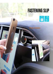 New Car Magnetic Air Vent Mount Supporto per smartphone mobile Cruscotto a mano Supporto in metallo per cellulare iPhone 7 6 Samsung S86225723