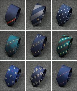 Novas gravatas formais para homens clássico padrão de abelha selvagem festa gravata moda magro 7cm casamento negócios masculino casual gravata gota 3591577
