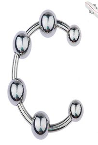 Manlig rostfritt stål penis försenad gonobolia ring med glidbara pärlor kuk ring smycken vuxen bdsm sex leksak för glans3711662