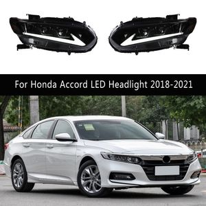 Car Styling Luci di marcia diurna Streamer Indicatore di direzione per Honda Accord Gruppo faro a LED 18-21 Lampada frontale con fascio abbagliante