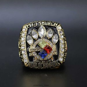 2005 Pittsburgh Steelman Super Bowl champion ring steel membrane ring