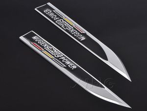 Fashion Car Fender Sticker Bok Wing Ogat Emblem Auto Nalek dla Honda Mugen Fit Civic 2011 Accord Type R CRV 2007 HRV8755191