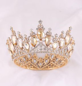 Tasarımcı Crown Lady Moda Lüks Düğün Başlıkları Alaşım Headdress Gelin Aksesuarları 0802168828716