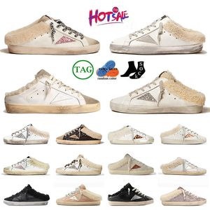 designer goldenstar sabot estrela sapatos tênis dourados plataforma super estrelas sabots mocassins velhos e sujos bola estrela chinelos de luxo homens mulheres dhgate tamanho grande 12 slides