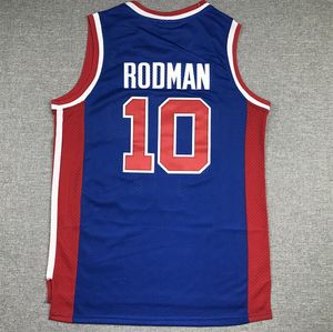 Basketbol Dennis Rodman Mavi Klasikler Retro Erkek Kadın Gençlik S-XXL Sport Forması