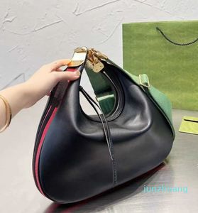 Umhängetaschen Canavs Crossbdoy Taschen Handtasche Tragetaschen Patchwork Leder Hakenverschluss Reißverschluss Baumwolle Leinen Qualität Frauen Halbmond Geldbörse Riemen