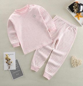 Baby Boys Girl Pajamas Sets Pure Cotton Up -Far Sużamas Długie rękawie