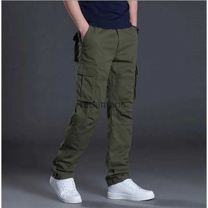 Men's Designer Spring Autumn Cargo Baggy Regular Trousers Combat Tactical Multi 240308