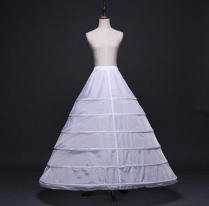 Vår sommar 6 hoops vit slip petticoat kvinnor bröllop petticoats underskirt elastiska parti bröllopstillbehör crinoline5464115