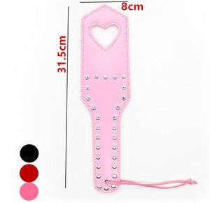 Chicote Bdsm Flogger Ass Spanking Couro PU Paddle Bondage Slave Em Jogos Adultos Para Casais Fetiche Brinquedos Sexuais Para Mulheres Homens HP049802557