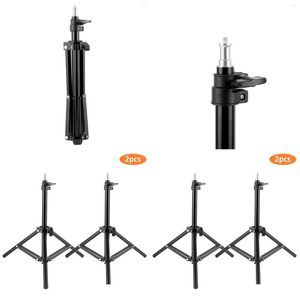 Tripods 2Pcs 68Cm Pography Video Studio Light Tripod Support Stand With 1/4 Screw For Soft Box Lamp Holder Led Drop Delivery Dh26C