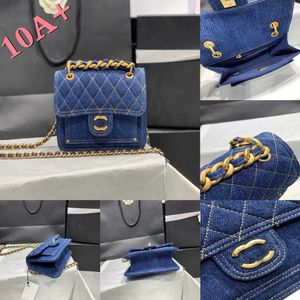 Высококачественный поперечный плечо для плеча дизайнерские бренды тофу сумки женская сеть сумочек ретро почтальон французский рот крышка моды Классический джинсовый отпечаток кошелек
