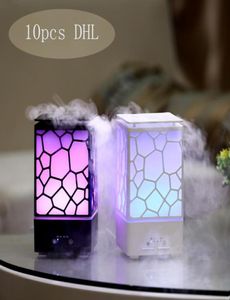 Nowy powietrze nawilżacz chłodna lampa mgły 200 ml Wody Cube Olejki aromatyczne olejku eteryczne z 7 kolorami zmieniającymi się światło LED USB Ultrasonic SP6393788