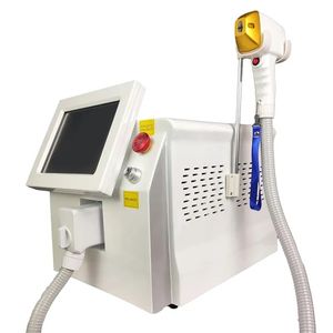 Macchina RF per la depilazione laser professionale a caldo 808nmTre lunghezze d'onda 808nm Attrezzatura per la rimozione del tatuaggio per il ringiovanimento della pelle del laser a diodi