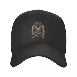 Bollmössor Personlig nordisk berserker Viking Warrior Baseball Cap Outdoor Men Kvinnor Justerbar Dad Hat Autumn Snapback