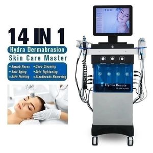 2024 Hot Sale 14 I 1 Hydrofacials Skin Care Diamond Dermabrasion Face Drawing Aqua Peel Hydro Spa Ansiktsmaskin för salong