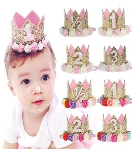 Novo design bebê menina coroa bandana princesa coroa bonito faixa de cabelo festa aniversário crianças headwear acessórios para o cabelo 3189712