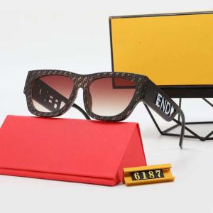 Designer Solglasögon Fashion Hollow Frame Brand Letters F Solglasögon Herrkvinnor Street Shooting Fending Solglasögon Trese Fashion Glasses With Box Hot -7