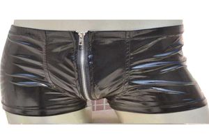 Männer Zipper Unterwäsche Boxer Shorts Sexy Unterhosen Männliche Beutel Höschen Geöffneter Gabelung Elastische Taille Neuheit Dessous3602982