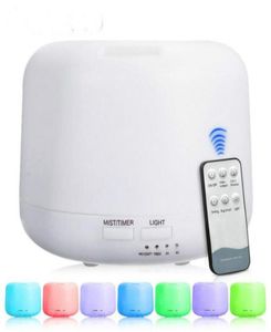 Remote Control 300ML Ultrasonic Air Aroma Humidifier With 7 Color Lights Electric Aromatherapy Essential Oil Aroma Diffuser1066795