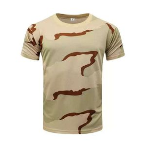 Anpassad svett wicking kamouflage bergsklättring för män i Europa och Amerika, termisk sublimering och snabb torkning av t-shirt för utomhussport, löpning
