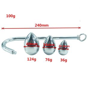 Металлическая Анальная Анальная Пробка Стимулятор Ануса Крюк В Играх Для Взрослых Для Пар Фетиш Секс-Игрушки Для Женщин И Мужчин Gay1028817
