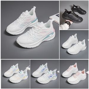 Novos homens mulheres sapatos caminhadas correndo sapatos planos sola macia moda branco preto rosa bule esportes confortáveis z910 gai