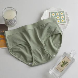 Calcinha feminina 2024 roupa interior algodão mid-rise para senhoras menina japonesa sexy respirável briefs lingerie mulheres