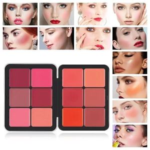 12 Kolor Blush Concoreer Zestaw Naturalny rozjaśniający rozświetlacz 16 Kolor Wodoodporna twarz paleta kremowa Blusher 240304