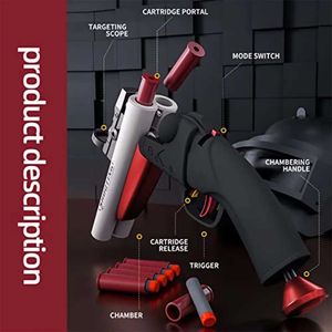 Gun Toys Launch Shell Soft Shotgun Bullet for Kids TK Toy Dropshipping 240307