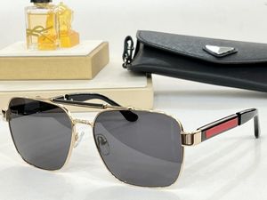 Alta qualidade lente polarizada piloto moda óculos de sol para homens mulheres ps12ys marca designer vintage esporte metal prancha quadrado condução sunglas óculos de sol com caixa caso