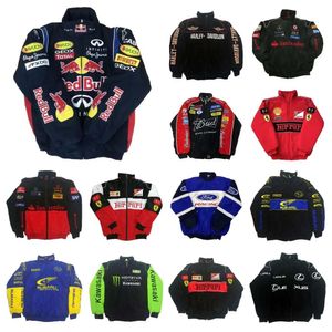 AF1 F1 Формула-1 Гоночная куртка F1 Куртка осенне-зимняя с полной вышивкой. Распродажа. Куртка с длинными рукавами. Ретро мотоциклетный костюм. Куртка. Командная хлопковая одежда sl.