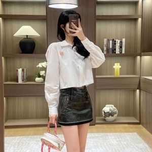 24SS MM FASCIE CAMPIA LUNGA CAMPIGLIO DESIGNER SHIRTS DONNE COLLEGE STILE LETTERE CALDO Diamond Lettere Short Polo Lavora Cardigan Coat Tops