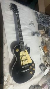 Nova alta qualidade mais recente guitarra elétrica preta guitarras por atacado