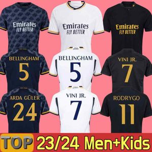 23/24 MBAPPE Real Madrid Futebol Jerseys BELLINGHAM Rey Kids Kit Camisa de Futebol Futbol VINI JR RODRYGO MODRIC Benzema Campeão Especial 2023 2024 Versão do Jogador EST