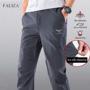 Pantaloni FALIZA Pantaloni elasticizzati da uomo Traspiranti Pantaloni estivi sottili ad asciugatura rapida Pesca/Arrampicata/Campeggio/Trekking Pantaloni da trekking PFN42