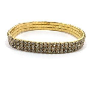 Tornozeleiras 1-5 linhas cor de ouro cristal strass estiramento cz tornozelo pulseiras para mulheres y mulheres tornozeleiras corrente verão praia jóias supplie dhbqk